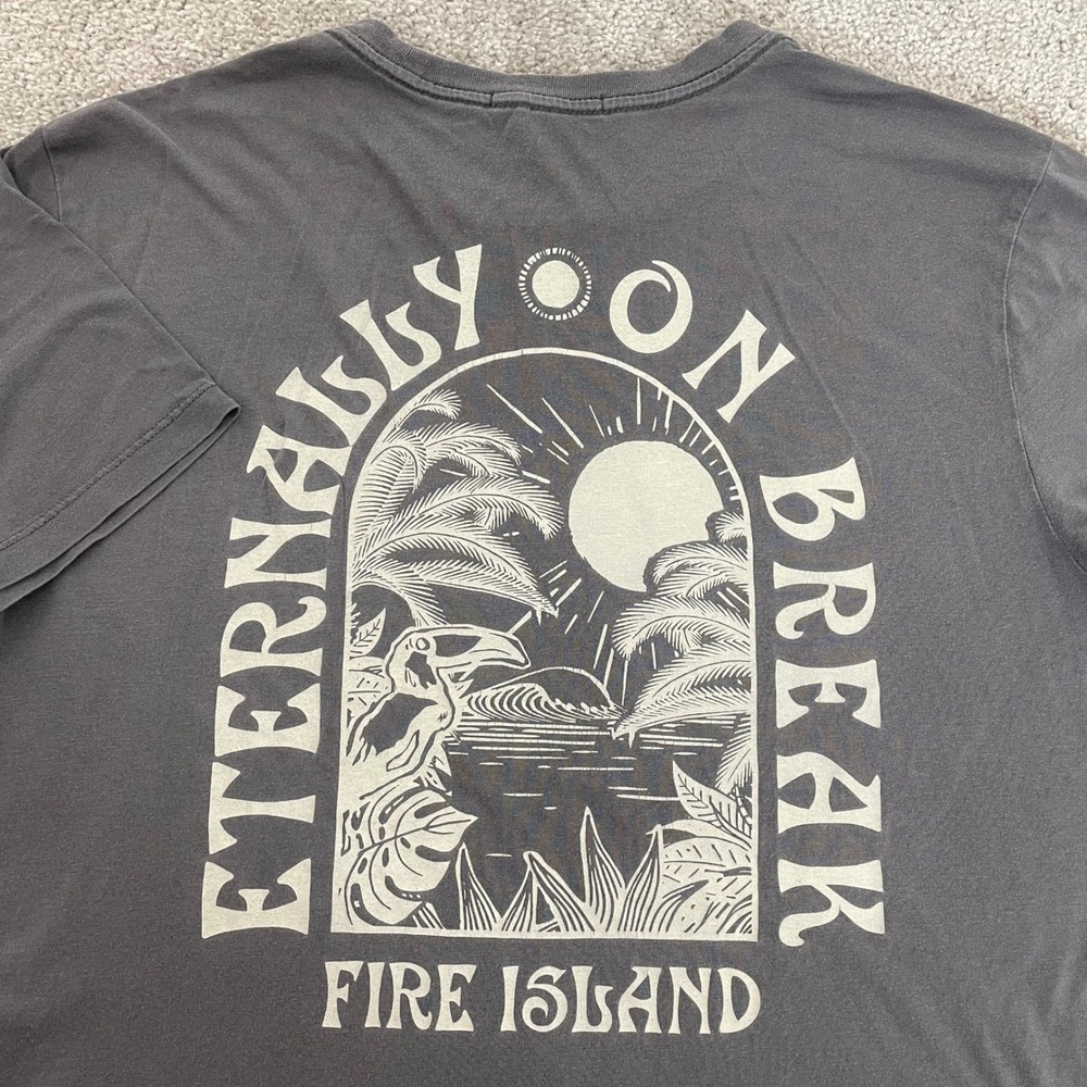 Marine Layer T Shirt Mens Medium FiveEightThree Eternally On Break Fire Island